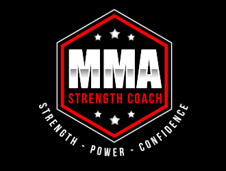 MMA STRENGTH COACH logo design by BeDesign