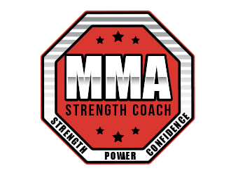 MMA STRENGTH COACH logo design by BeDesign