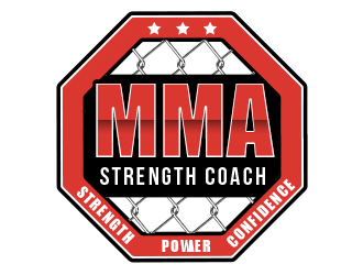 MMA STRENGTH COACH logo design by BeDesign