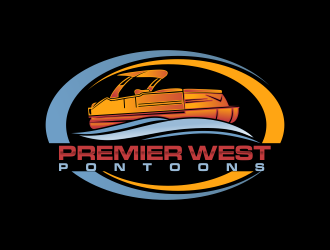 Premier West Pontoons logo design by oke2angconcept