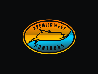 Premier West Pontoons logo design by bricton