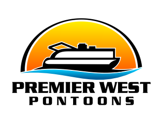 Premier West Pontoons logo design by cintoko