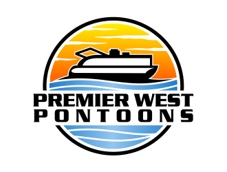 Premier West Pontoons logo design by cintoko