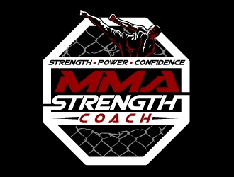 MMA STRENGTH COACH logo design by aRBy