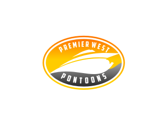 Premier West Pontoons logo design by bricton