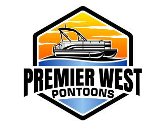 Premier West Pontoons logo design by cintoko