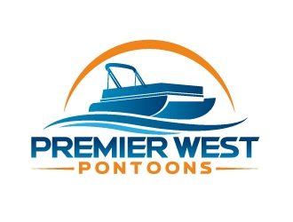 Premier West Pontoons logo design by jaize