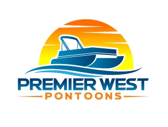 Premier West Pontoons logo design by jaize