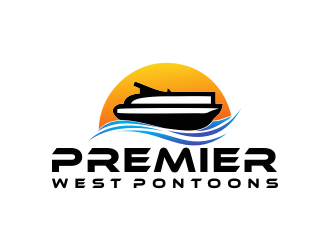 Premier West Pontoons logo design by giphone