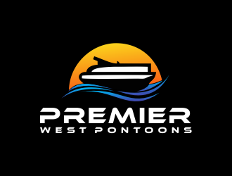 Premier West Pontoons logo design by giphone