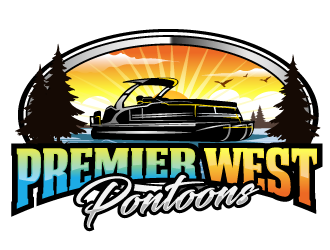 Premier West Pontoons logo design by THOR_