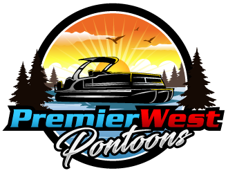 Premier West Pontoons logo design by THOR_