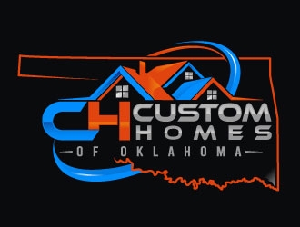 Custom Homes of Oklahoma  logo design by Suvendu