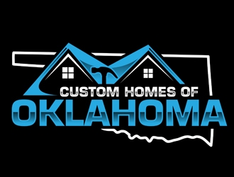 Custom Homes of Oklahoma  logo design by DreamLogoDesign