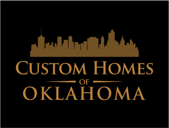 Custom Homes of Oklahoma  logo design by up2date