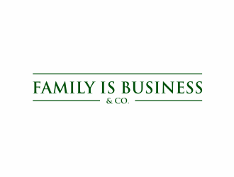 FAMILY IS BUSINESS & CO. logo design by scolessi