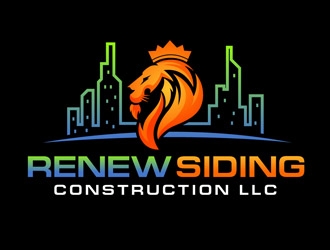 Renew Siding Construction LLC logo design by DreamLogoDesign