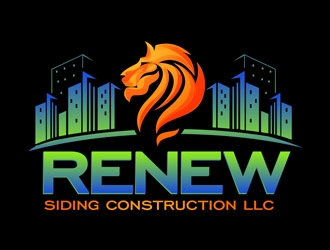 Renew Siding Construction LLC logo design by DreamLogoDesign