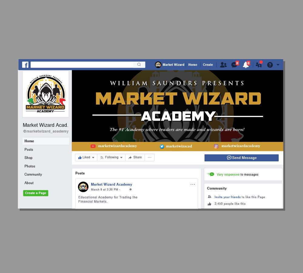 Market Wizard Academy logo design by SOLARFLARE