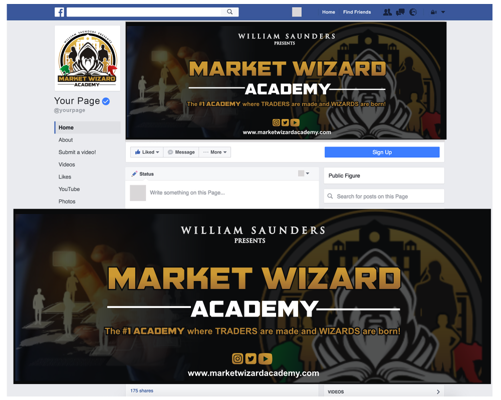 Market Wizard Academy logo design by coco