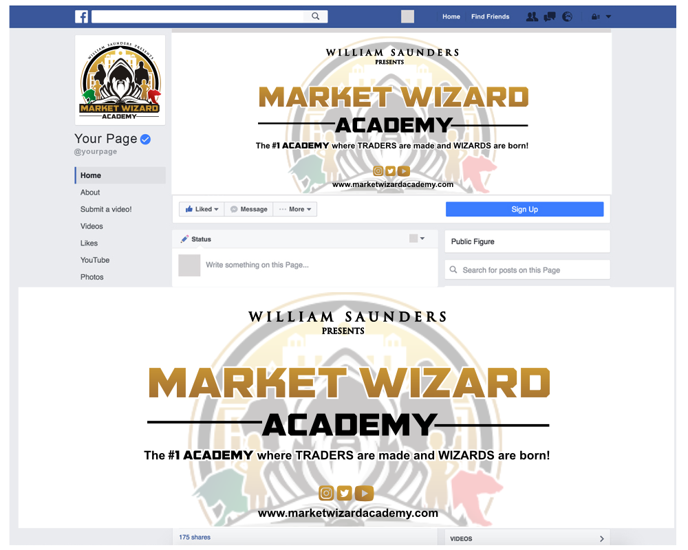 Market Wizard Academy logo design by coco