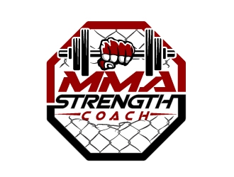 MMA STRENGTH COACH logo design by aRBy