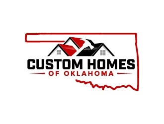 Custom Homes of Oklahoma  logo design by jaize