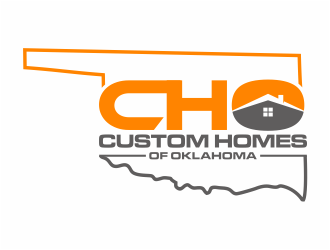 Custom Homes of Oklahoma  logo design by mutafailan