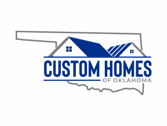 Custom Homes of Oklahoma  logo design by mutafailan