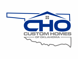 Custom Homes of Oklahoma  logo design by mutafailan