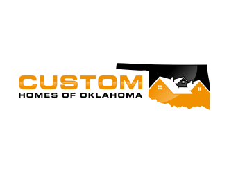 Custom Homes of Oklahoma  logo design by ubai popi