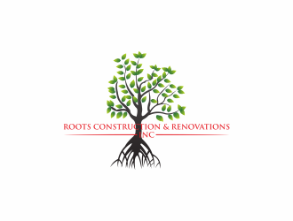 Roots Construction & Renovations Inc. logo design by luckyprasetyo