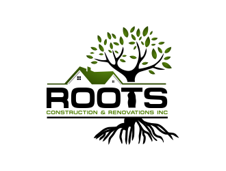 Roots Construction & Renovations Inc. logo design by kopipanas