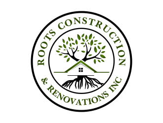 Roots Construction & Renovations Inc. logo design by kopipanas