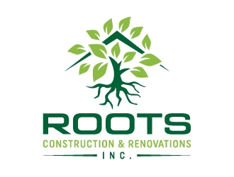 Roots Construction & Renovations Inc. logo design by akilis13