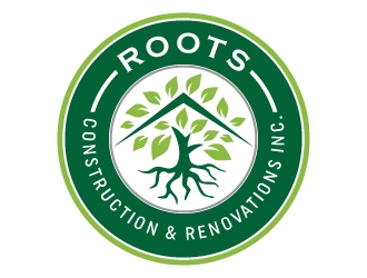 Roots Construction & Renovations Inc. logo design by akilis13