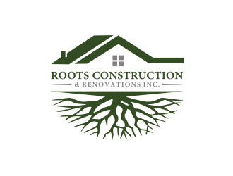 Roots Construction & Renovations Inc. logo design by tejo