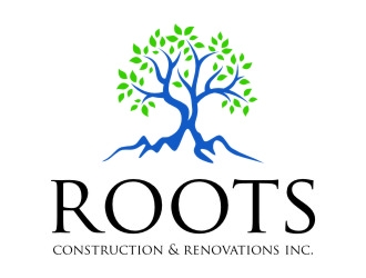 Roots Construction & Renovations Inc. logo design by jetzu