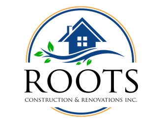 Roots Construction & Renovations Inc. logo design by jetzu