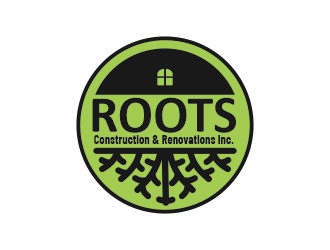 Roots Construction & Renovations Inc. logo design by ManusiaBaja