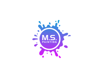 M.S. Painting logo design by y7ce