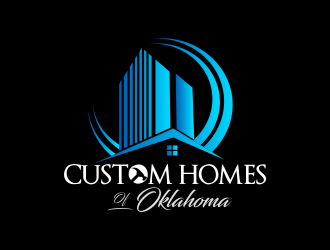 Custom Homes of Oklahoma  logo design by Greenlight