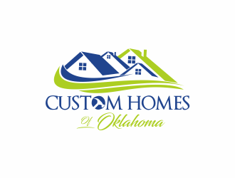 Custom Homes of Oklahoma  logo design by Greenlight