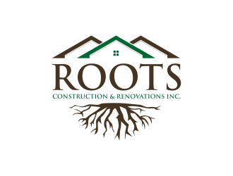 Roots Construction & Renovations Inc. logo design by scolessi