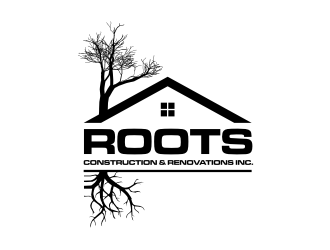 Roots Construction & Renovations Inc. logo design by Barkah