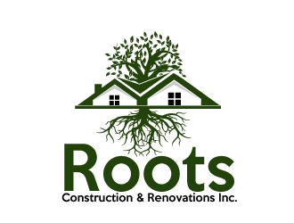 Roots Construction & Renovations Inc. logo design by AamirKhan