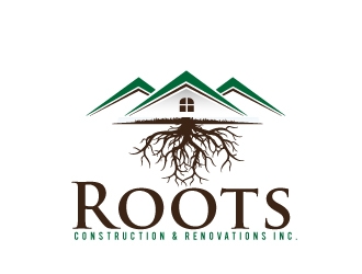 Roots Construction & Renovations Inc. logo design by AamirKhan