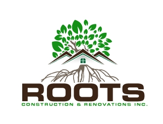 Roots Construction & Renovations Inc. logo design by AamirKhan