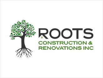 Roots Construction & Renovations Inc. logo design by Shabbir