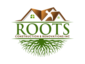 Roots Construction & Renovations Inc. logo design by aldesign